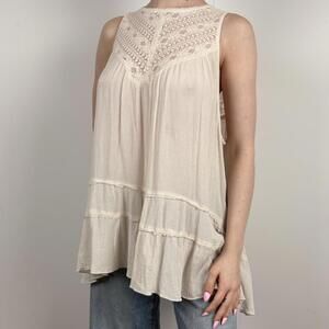 American Eagle Outfitters Women's Cream Blouse